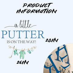 Upfirst baby clothes on clothesline decal adds charming sports-inspired party detail.