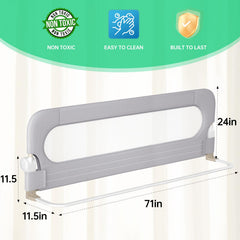 UPGOGO bed rail guard with tool-free setup for quick, safe installation.