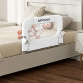 UPGOGO Folding Toddler Bed Rails main view showing sturdy crib compatibility