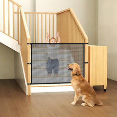 Upitry weight-bearing baby gate proves sturdy for lively play.