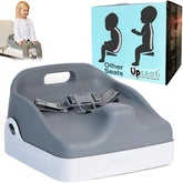 Upseat Boost at dining table showing ergonomic support for upright posture during meals.