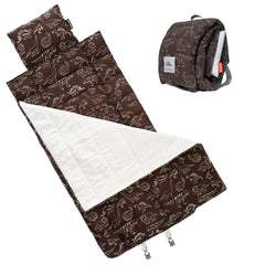 Urban Infant Bulkie nap mat folds into a backpack for easy daycare transport.