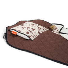 Urban Infant Tot Cot Nap Mat pillow is removable and machine-washable for easy care