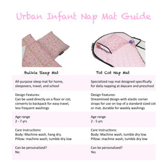 Urban Infant Tot Cot Nap Mat secret pocket stores a favorite plush.