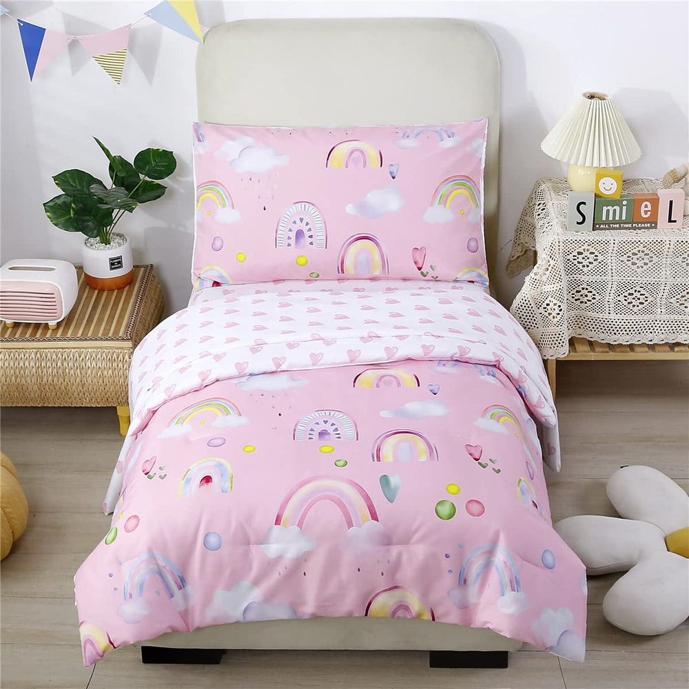 URBONUR rainbow cloud comforter for cozy bedtimes