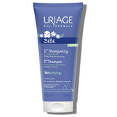Uriage Baby 1st Shampoo bottle featuring Organic Edelweiss for gentle cleansing.