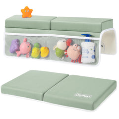 URMYWO bath kneeler and elbow rest set with organizer ensures comfy bath time