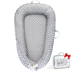 URMYWO baby lounger with 360 bumper for secure tummy time.