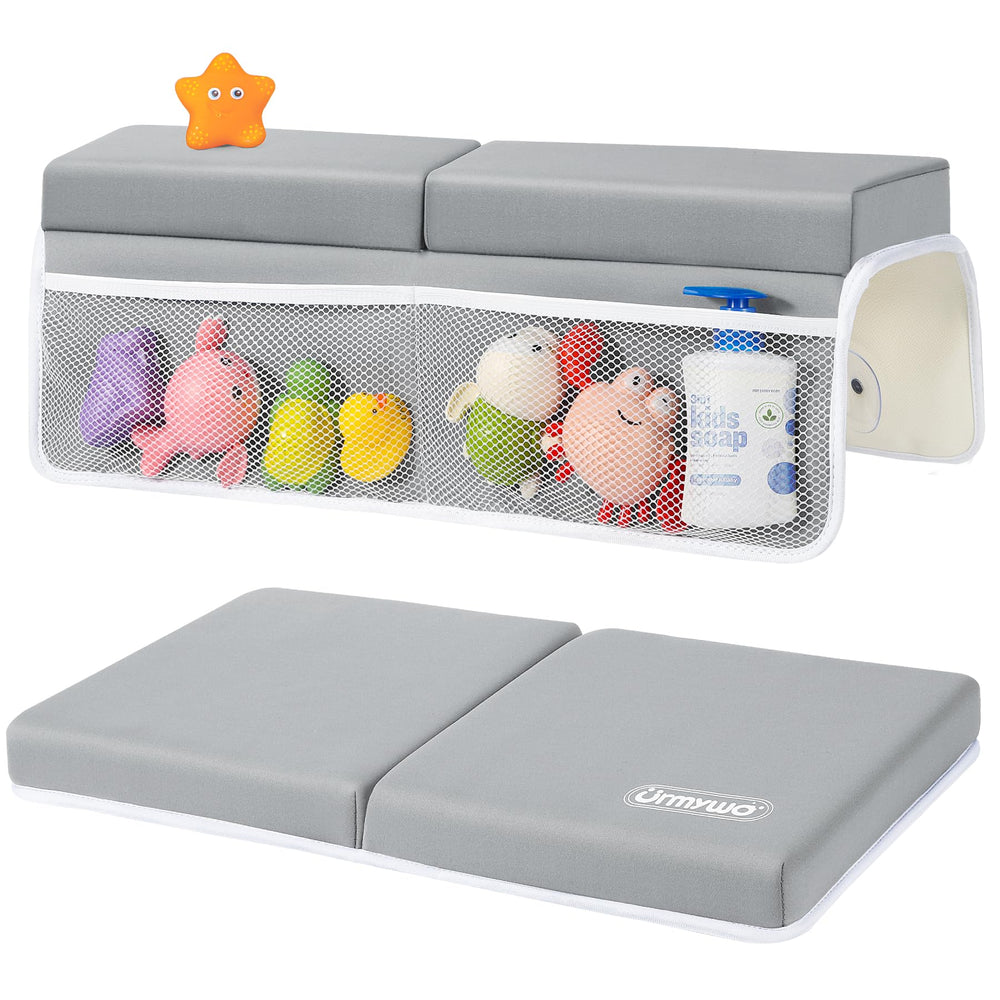 URMYWO bath kneeler and elbow rest set with six suction cups for stable bathtime.