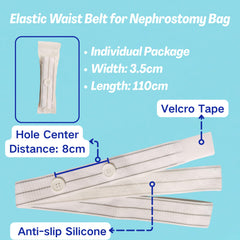 Urosagan 24-inch medical tube extending reach for drainage.