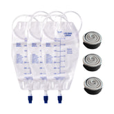 Urosagan nephrostomy bag 750ml front view for easy monitoring of fluid level.