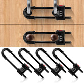 URYAZO 4-pack cabinet locks package, showing the product set for home safety.