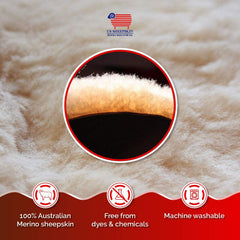 US Sheepskin Medical Pelt Pad demonstrates moisture-wicking surface in use.