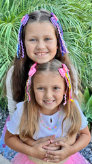 Usakinon Mermaid Bows closeup ribbon detail enhances color pop.