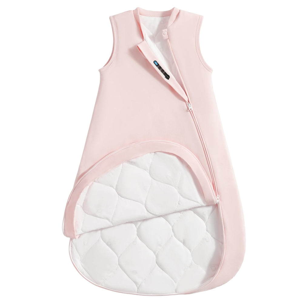 usbettas 2.5 tog baby sleep sack front view shows cozy, breathable cotton.