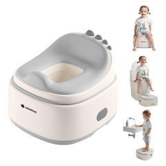 usbettas 3 in 1 potty dinosaur seat grey for toddlers during training