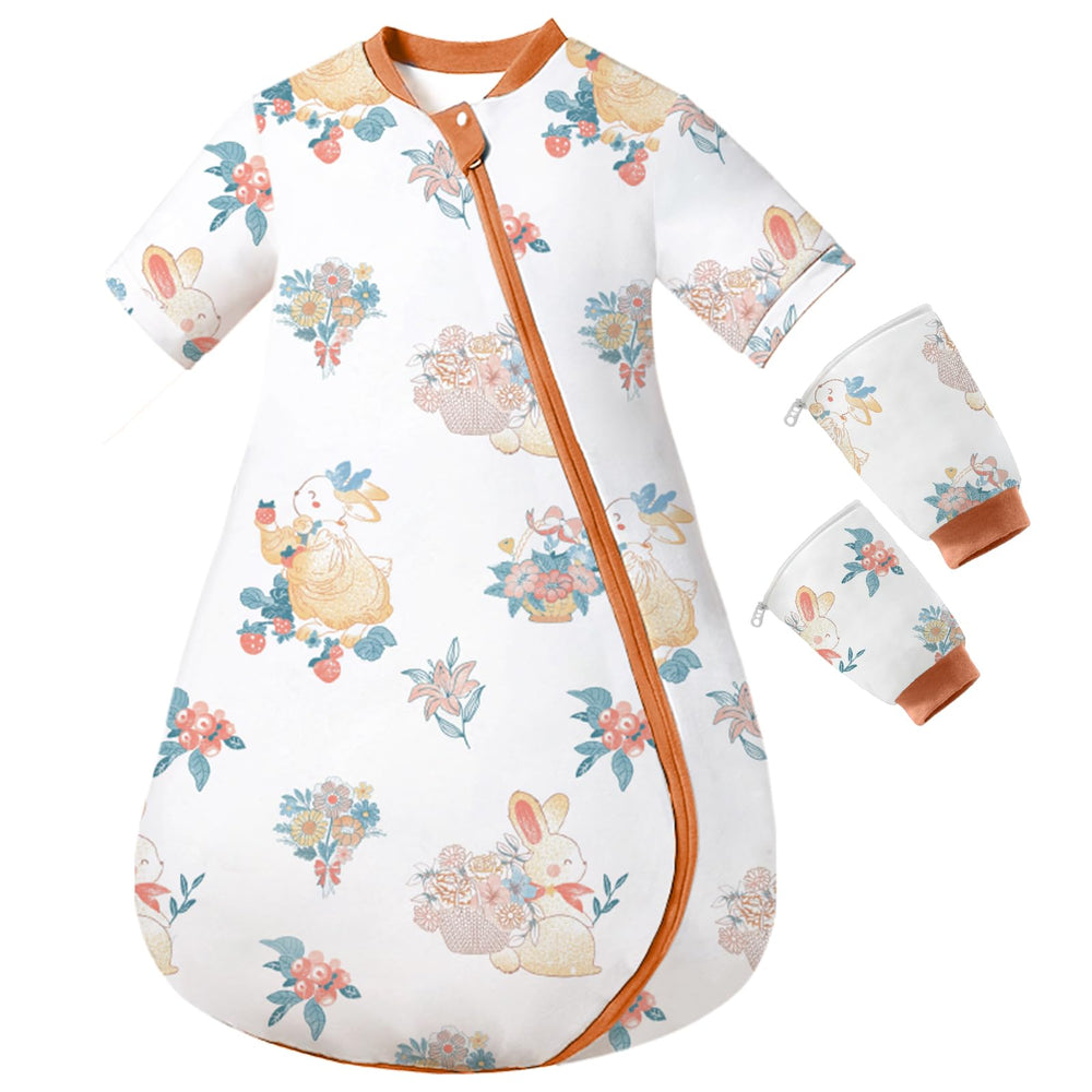 usbettas baby sleep sack Rabbit-2 front view for cozy nights
