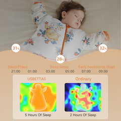 usbettas baby sleep sack removable sleeves adapt to temperature