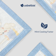Usbettas bear muslin blanket swaddle-ready highlights versatile use from newborn to toddler.