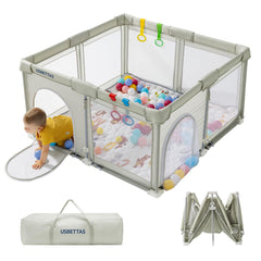 usbettas foldable playpen setup for quick assembly and convenience.
