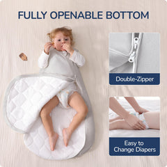 Usbettas supersoft cotton close-up, breathable fabric for baby comfort.