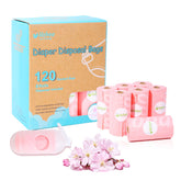 USBOO pink dispenser with diaper bags for easy on-the-go changes