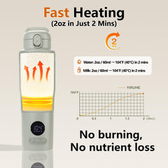 usereef bottle warmer close-up of 316 stainless steel body, durable and easy to clean