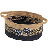 Ushang Pet small woven cotton rope organizer bin for clutter-free spaces.