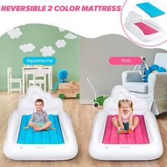 USHMA toddler travel bed reversible colors design for mood and play