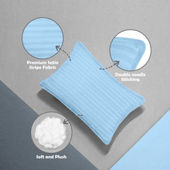 Utopia Bedding 250-thread-count cotton blend cover delivers lasting durability.