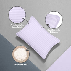 Utopia Bedding toddler pillow 250-thread-count cotton blend cover close-up.