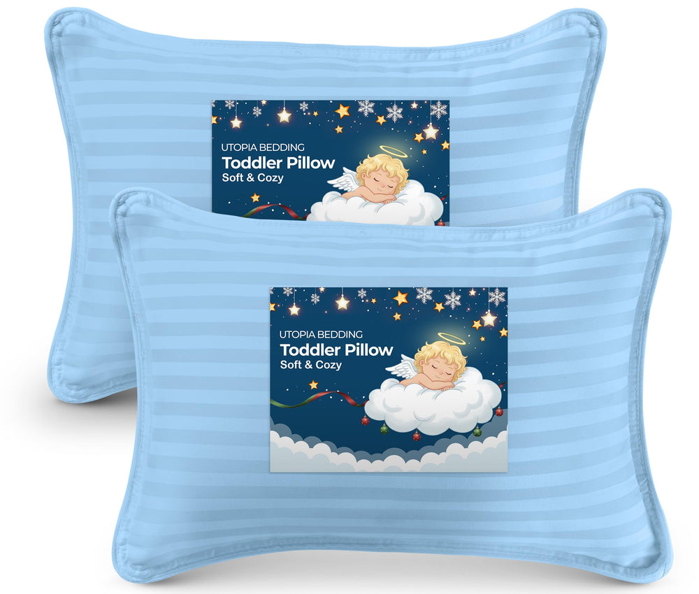 Utopia Bedding toddler pillow pack offers soft, supportive comfort for toddlers.