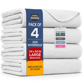 Utopia Bedding underpads top view with edge-channel absorption for bed protection.