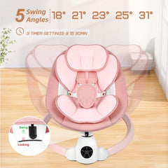 Uuoeebb baby swing with Bluetooth music option to play your playlist.