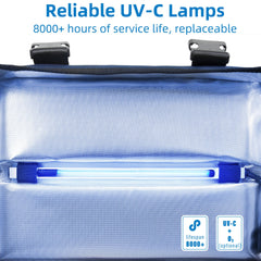 Uvcoolplunge three speed timer allows flexible sanitizing sessions