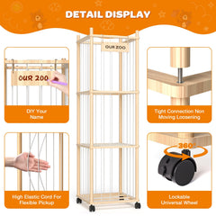Uvellgift plushie storage with mesh net provides quick visibility and airflow.