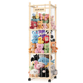 Uvellgift wood stuffed animal zoo assembly demonstrates sturdy construction for durable kids room storage.