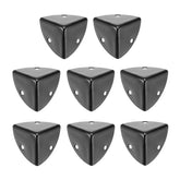 uxcell metal corner protector eight-pack black protects cabinet corners from wear