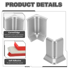uxcell PVC corner blocks protect furniture edges on smooth surfaces.