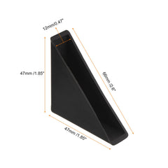 uxcell corner guard with 66mm hypotenuse cushions glass edges against impact.