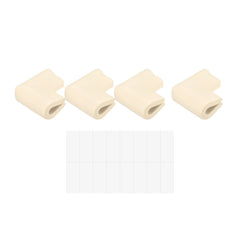 uxcell corner guard beige with foam cushion protects furniture corners safely