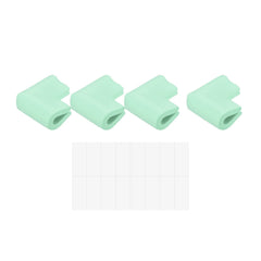 uxcell corner guard green 12-pack with self-adhesive tape protects furniture corners.