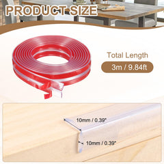 uxcell corner protectors, L-shaped guards, shield sharp furniture corners from impacts.