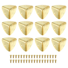 uxcell decorative corner protector on a wooden box adds vintage gold edge protection