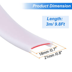 uxcell edge banding white applied to furniture for veneer restoration.