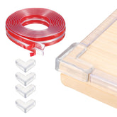 uxcell edge protector roll, clear adhesive, protects furniture edges while preserving finish.