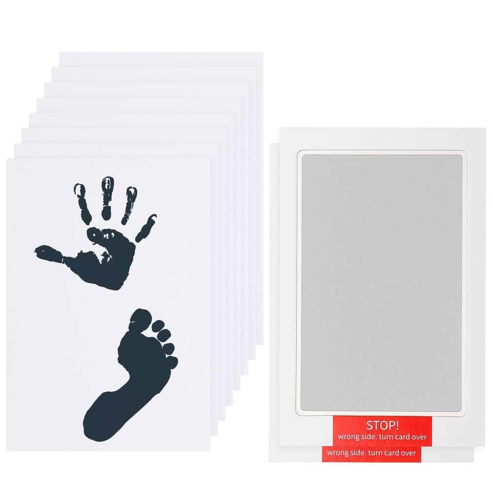 uxcell inkless handprint kit pads show two silver pads for clean, touch-free impressions.
