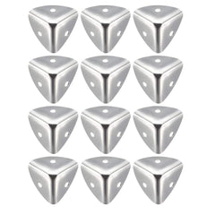 uxcell metal box corner protector 25mm silver edge guard for furniture protection
