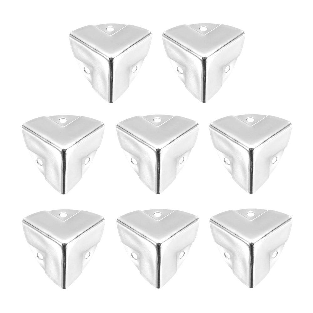 uxcell metal corner protector 0.9 inch silver protects furniture edges with a sleek finish.