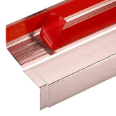 uxcell rose gold aluminum corner guard with adhesive backing protects wall edges